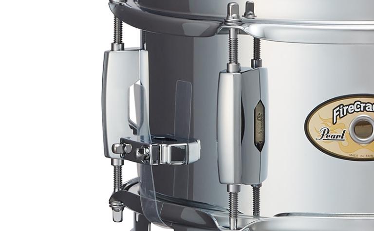 CL-55 Bridge Lugs Fire Cracker Effect Snare drum Steel 10x5_FCS1050_Mini snare