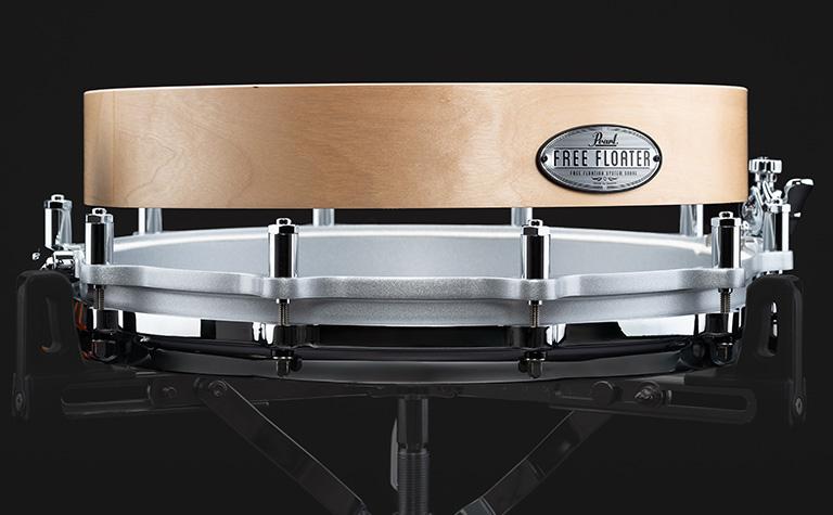 FTBB1435 14x3.5 Free Floating Birch Snare Drum 320 Satin Birch