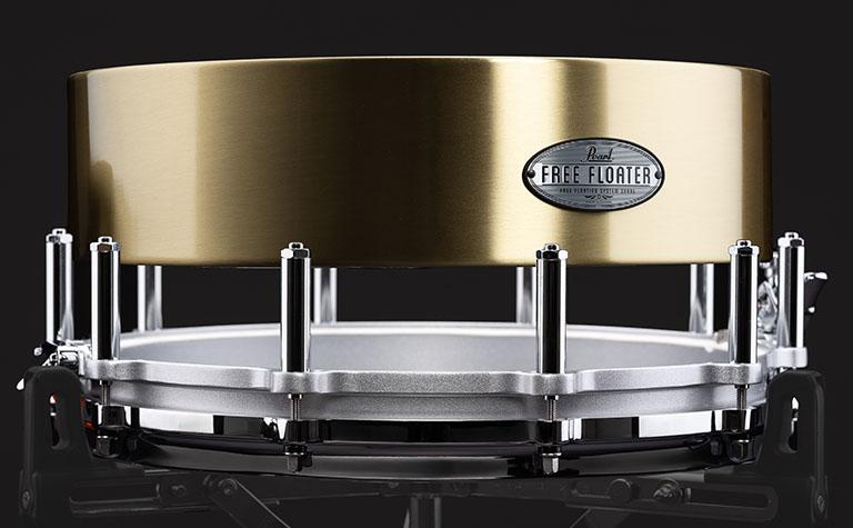 Free Floating 14"x5" Brass Snare Drum