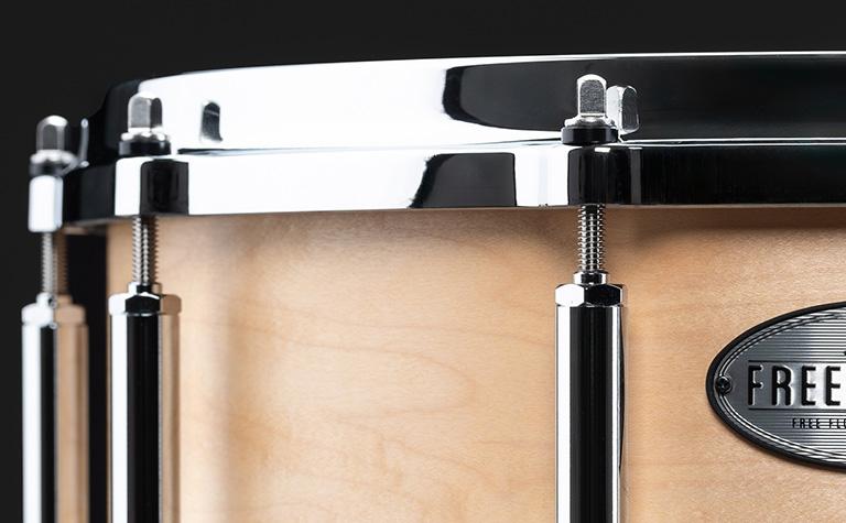 FTMM1450 Free Floater 14x5.0 Maple Snare Drum 321 Satin Maple