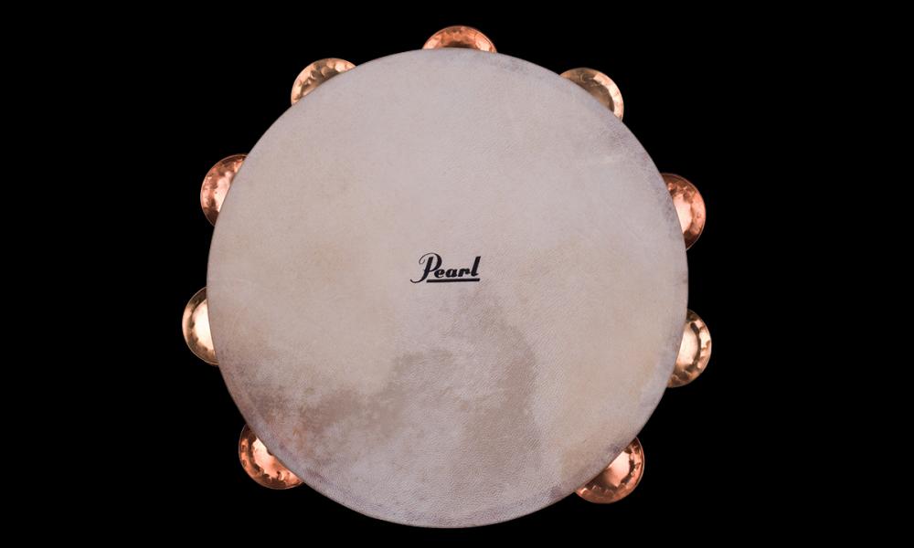 Pearl Orchestral Tambourine Beryllium Copper Phosphor Bronze PETM-1018CB