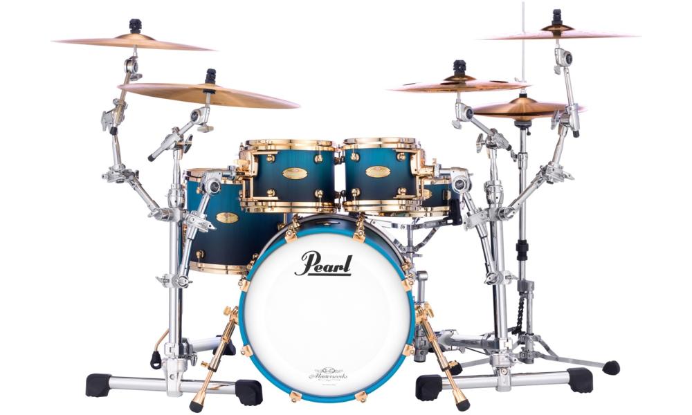 Masterworks Sonic Select Shell Recipe MODERN DRY - Satin Azure Fade Lacquer Finish Over Artisan Zebrawood Veneer
